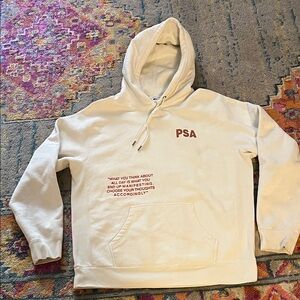 Mayfair mans thick hoodie, PSA, large size